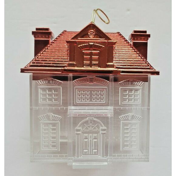 NEW Plastic Fill-able House with Removable RED Roof Great for Christmas WH - Picture 1 of 9